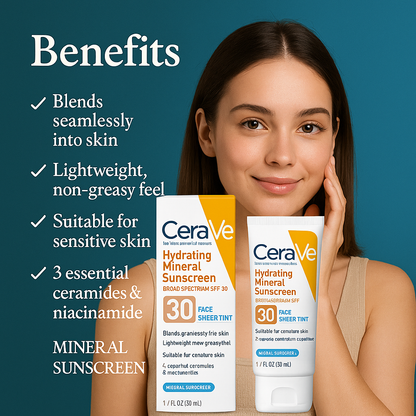 Hydrating Mineral Sunscreen SPF 30 Face Sheer Tint